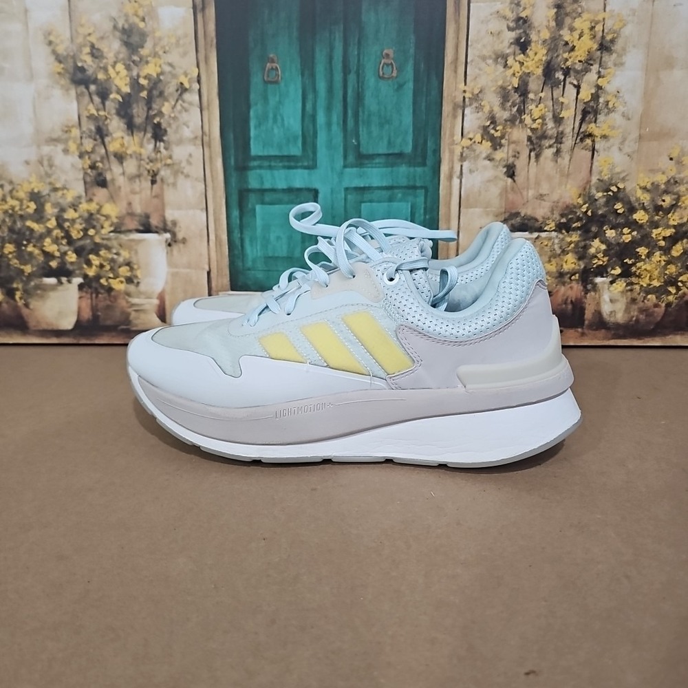Adidas ZNCHILL Almost Blue / Beam Yellow / Grey One GZ4898 Men's Size 9.5